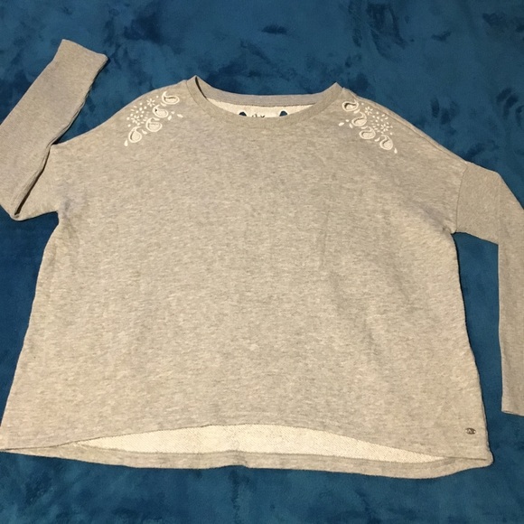 American Eagle Outfitters Gray Embroidered Sweater - Picture 2 of 8